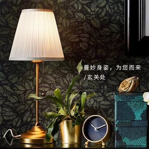 Bedroom Table Lamp Led Warm White <b>Remote</b> <b>Control</b> Ambient <b>Light</b> Modern American Style Master Bedroom Desk Lamp - Product Image 1