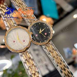 Women's Quartz Watch Fashion Leisure Diamond Simple Gold Silvery Steel Strap Wristwatch for Ladies Gift <b>Clock</b> - Product Image 1