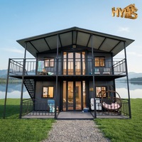 Maison conteneur modulaire préfabriquée extensible ADU pour hôtels européens modernes, étanche et résistante au vent, modèle 40 pieds, garantie 5 ans