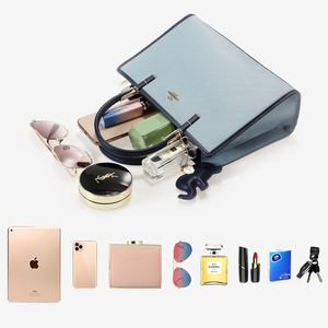 Bolso cruzado de mano de un solo hombro de gran capacidad de cuero PU hecho a medida, cadenas, bolso informal con cremallera, bolsos impermeables - Product Image 5