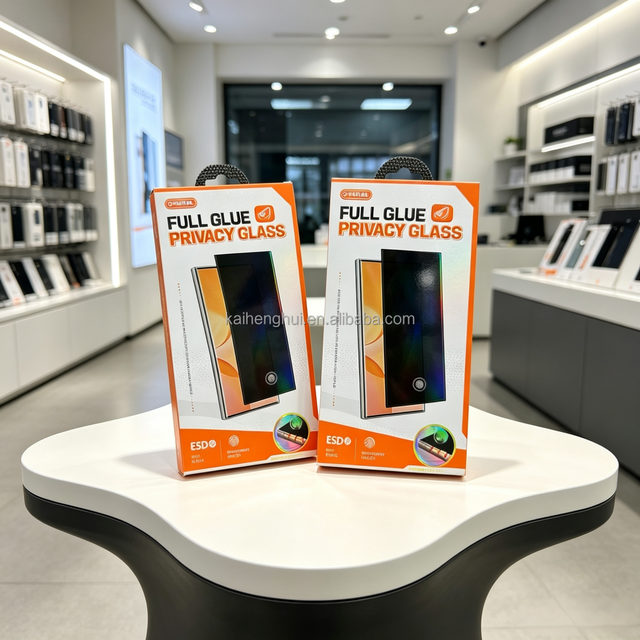 Customizable 2PCS Phone Screen Protector Set Box with Insert Tray, Standard 2-in-1 Pack for All Mobile Phone Films