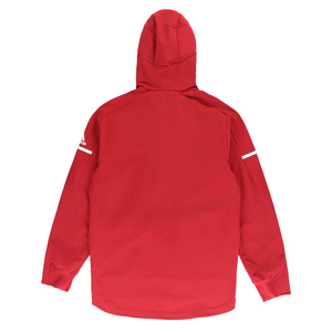Felpa con Mezza Zip da Uomo Rossa/Bianca Etichetta Personalizzata Ricamo 3D Lavaggio Enzimatico Stampa Serigrafica XS 100% Autentico Vietnam - Product Image 3