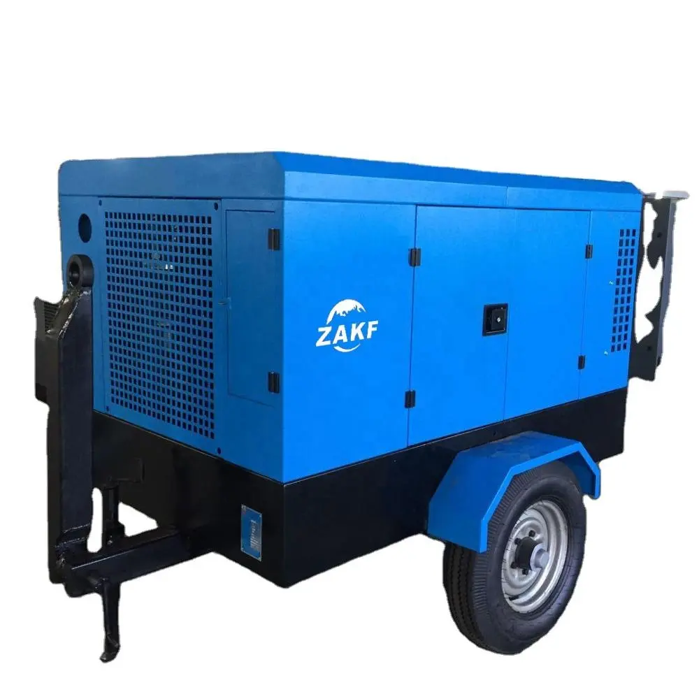 Fabbricazione cinese blu Yne163ra Air End 8bar 45kw Singola Fase Diesel Compressore D'aria Portatile