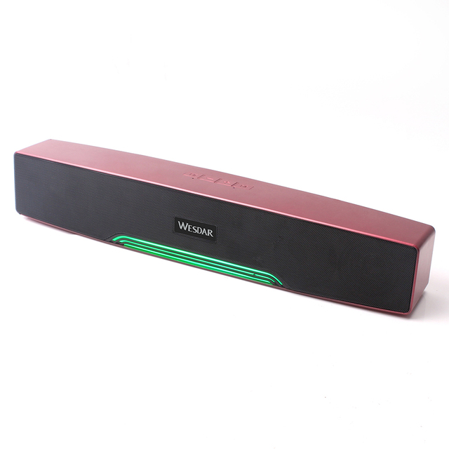 Wholesale for 5.0 1200mAh Battery Life 10W USB/AUX/DC Wireless Portable Speaker with RGB Light for Home Outdoor Party