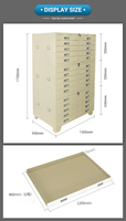 Classeur plat en acier moderne à 10 tiroirs pour bureau d'architecture de plan A0 A1 stockage de dessin de carte pour atelier scolaire salle de sport