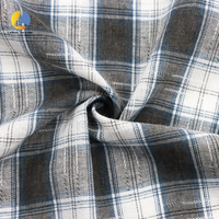 Tissu à carreaux en polyester et coton mélangé, couleur claire, design moderne, tissu jacquard à carreaux rose vichy pour pantalons