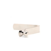 Clip à bouton unique Oem de haute qualité en acier inoxydable pince à ressort en forme de V support en acier inoxydable bouton en métal plat verrouillage à ressort Cl