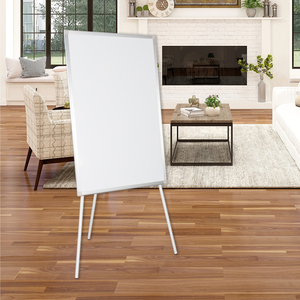 Mobile Flip Chart Stand Height Adjustable <strong>Flipchart</strong> <strong>Easel</strong> Aluminum Frame Triangle Bracket Magnetic Whiteboard 60X90 - Product Image 4