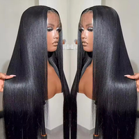 Perruque HD sans colle, entièrement en dentelle, cheveux humains vierges vietnamiens, cuticules alignées, ultra-lisses, pour femmes noires, usage quotidien