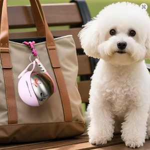 Comederos Portátiles Modernos de Acero Inoxidable para Perros y Gatos con Boquilla Plegable y Tapa Hermética para Uso en Interiores, Diseño Sólido - Product Image 4
