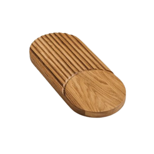 Mayorista Suministros de hotel Bandejas de almacenamiento de cocina Bandejas de servicio de madera con asas de metal Restaurante Fiesta Evento especial - Product Image 4