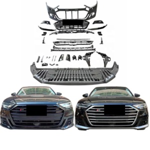 Kit carrosserie A8 d'origine d'occasion 2016 2017 2018 2019 <span class=keywords><strong>2020</strong></span> 2021 Pièces de carrosserie lifting <span class=keywords><strong>S8</strong></span> Pare-chocs de voiture pour <span class=keywords><strong>Audi</strong></span> - Product Image 5