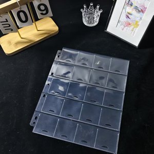20 túi bảo vệ lưu trữ chất kết dính trong suốt PVC nhựa DIY không thấm nước bên trong trang A4 cho Đồng Xu Album PP khe cắm thẻ - Product Image 2