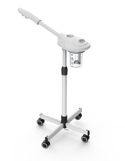 Professional IONIC Facial Steamer for Salon Home - All Water Compatible & Noise-Free Castors