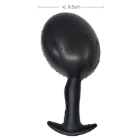 Plug anal gonflable en silicone noir souple, gode, plug anal, vibrateur, dilatateur anal, masseur, jouet sexuel pour homme et femme