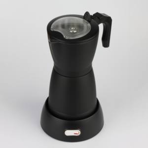 Noir mat électrique café expresso moka maker 3-6 Tasses de qualité alimentaire <span class=keywords><strong>prix</strong></span> usine - Product Image 6