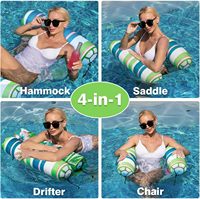 Portable gonflable PVC eau chaise longue Drifter multi-usages flottant hamac de natation pour enfants pour les fêtes de plage d'été
