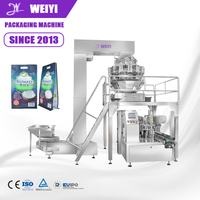 Système d'emballage rotatif pour sachets Doypack, peseuse multi-têtes intelligente à 10 têtes, machine d'emballage de céréales et de riz de 1 kg, 1,5 kg, 2 kg, 5 kg, 10 kg