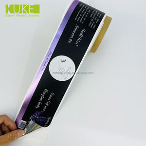 Özel Logo çıkartması etiket baskı su geçirmez rulo sentetik kağıt yapıştırıcı yuvarlak Logo sıcak damga Sticker - Product Image 5