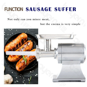Gran oferta, máquina mezcladora de picadora de carne comercial de acero inoxidable SUS 304 completo, máquina picadora de carne congelada eléctrica AL 22 - Product Image 5
