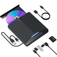 Unidad de CD/DVD portátil USB 3,0, grabadora de reproductor de DVD para ordenador portátil/escritorio, Windows, Mac OS, soporte externo para ordenador portátil/escritorio, Windows