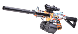 Venta caliente M4 doble barril Gelblaster Splatter Gel Drum Clips eléctrico Splat Gel Blaster pistolas de juguete - Product Image 3