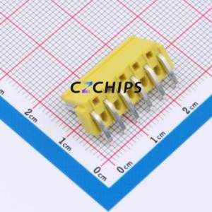 BX-VH3.96-6PWZ-Y Wire-to-Board Pin Header Bent Lead Through Hole,P=3.96mm Connector 1x6P 3.96mm Right Angle Insert VH - Product Image 2