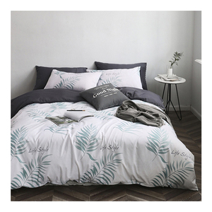 Simple moderno patrón de dibujos animados de ropa de cama de tamaño <span class=keywords><strong>reina</strong></span> 4 piezas conjunto ropa para el hogar - Product Image 4