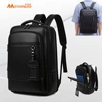 Sac à dos de transport quotidien en cuir synthétique PU de haute qualité avec logo personnalisé et compartiment séparé pour ordinateur portable – Vente en gros