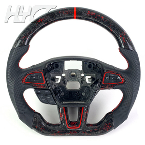 Accessoires d'intérieur de volant en fibre de carbone pour Ford <span class=keywords><strong>Focus</strong></span> <span class=keywords><strong>MK2</strong></span> MK3 MK4 ST <span class=keywords><strong>RS</strong></span> - Product Image 1