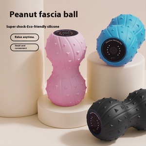 LUYAO, relajante muscular eléctrico portátil, <span class=keywords><strong>rodillo</strong></span> terapéutico para masaje de espalda y cuerpo con bola de masaje vibratoria de cacahuete Fascia - Product Image 3