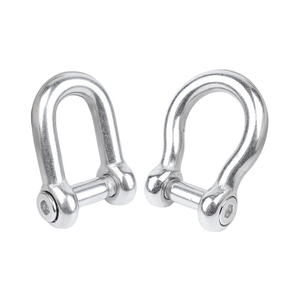 Manilles en acier inoxydable 316 pour gréement maritime, forgées, avec goupille hexagonale de 6 mm, type européen, anneaux en D, quincaillerie pour bateaux, yachts et navires - Product Image 3