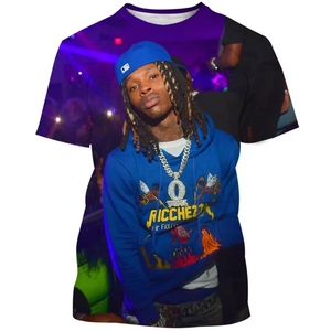 2025 Rapper King Von 3D Printed Woven T-Shirt Men Hip Hop R.i.p Short Sleeve Tops Digital Print Regular Fit Breathable - Product Image 1