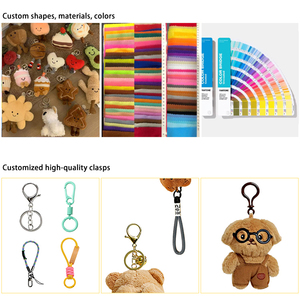 Lindo y Adorable Peluche <span class=keywords><strong>de</strong></span> Gato <span class=keywords><strong>de</strong></span> Ojos Grandes Abrazable, Colgante para Bolso <span class=keywords><strong>de</strong></span> Pareja, Llavero Creativo <span class=keywords><strong>de</strong></span> Gato Pequeño con Diseño <span class=keywords><strong>de</strong></span> Manzana - Product Image 5