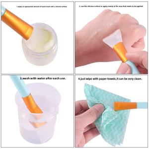 Cepillo de máscara Facial de silicona de doble cara más vendido con mango de plástico suave herramienta de belleza Diy para ajustar Mas Facial hecho a sí mismo - Product Image 3