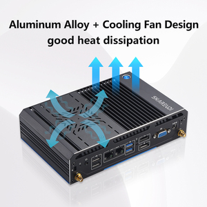 Dual Core DDR4 Win11 Industrial Fanless Mini PC 4 COM RS232 RS485 Dual Nic Compatible con <span class=keywords><strong>I3</strong></span> I5 I7 11155G7 1185G7 para Industrial EU - Product Image 2