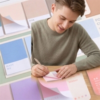 Bloc-notes personnalisé mignon et kawaii, impression couleur, bloc-notes de bureau, ensemble de notes autocollantes, vente chaude
