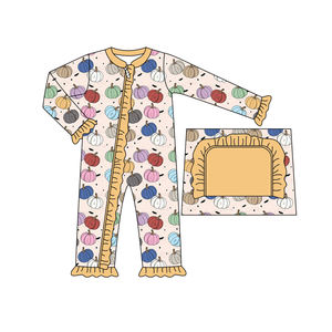 طلب مسبق مخصص تصنيع المعدات الأصلية طفل منامة طويلة الأكمام طفل الأولاد الخيزران الأخضر التمويه أزياء رومبير ملابس أطفال النوم السروال القصير - Product Image 5