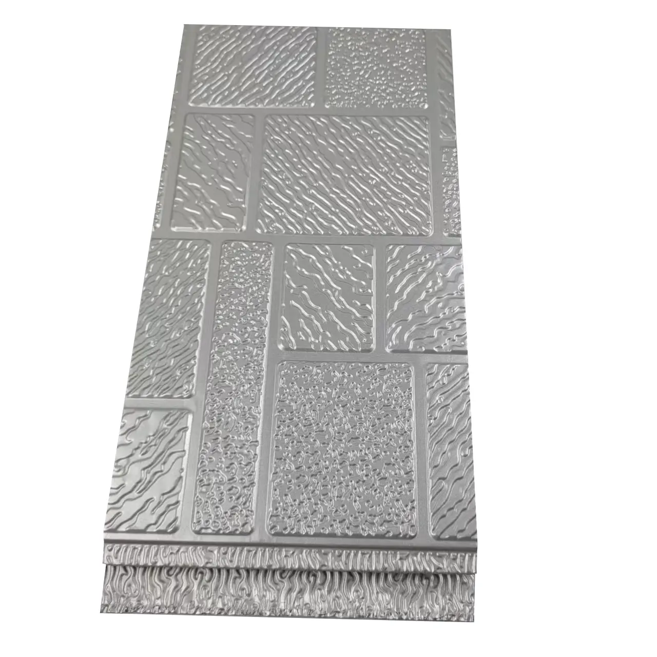 Wholesale price silver wall trim and roof polyurethane sandwich panels