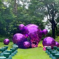 Boules de Noël gonflables, gros ballons brillants, holographiques, grandes boules gonflables réfléchissantes, boules miroir géantes brillantes pour décorations