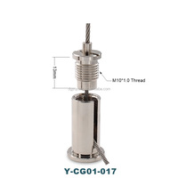 Pince de serrage réglable en nickel OEM personnalisée pour câble d'avion, accessoires de suspension pour câbles métalliques dans la catégorie des kits de suspension de câbles