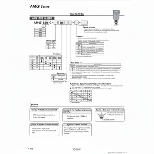 ชิ้นส่วนนิวเมติกส์ AMG150C-02D นิวเมติก SMC - Product Image 1
