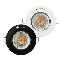 Support de Plafonnier LED Encastré pour Projet de Décoration Domestique, Support de Douille GU10 MR16, Cadre de Fixation pour Spot LED et Downlight