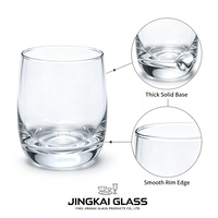 Verre à vin sans pied de 350 ml avec bord doré, verre à whisky sans plomb, logo personnalisé, OEM, vente en gros, directement de l'usine
