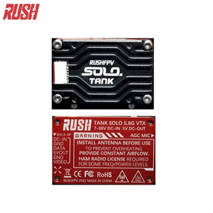Transmisor de Video RUSHFPV Rush Tank Solo 5.8G VTX con Carcasa CNC, 48 Canales, 1.6W de Alta Potencia y Micrófono Integrado para Drones RC <span class=keywords><strong>FPV</strong></span> - Product Image 5