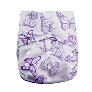 Trade Assurance Colorful Reusable Baby Cloth Diaper Washable Nappies Printed Cloth Diapers For Babies