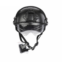 Jeu de plein air personnalisé sûr de protection rapide noir casque tactique de sport pour adultes
