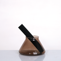 Bouteilles diffuseurs coniques en verre brun personnalisées en usine, de 50 ml à 300 ml, flacons d'aromathérapie vides, couleur et logo personnalisables