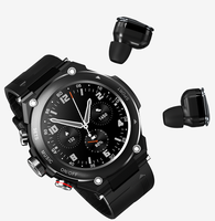 Jam Tangan Pintar T92 1,28 Inci dengan Earbud Nirkabel 2 in 1, Pelacak Kebugaran, Daya Tahan Baterai Lama, Smartwatch Olahraga Tahan Air IP67, Fungsi Kompas