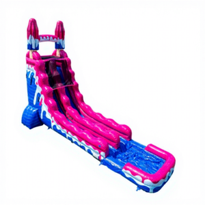 Tobogán Acuático Inflable Gigante de PVC Comercial Rojo y Azul de 20 Pies de Altura, 10x3.5x6 Metros, para Adultos y Niños al Aire Libre - Product Image 5
